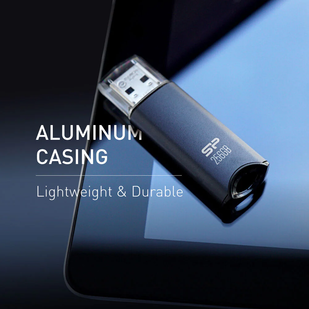 Silicon Power 128GB Marvel M02 USB 3.2 Gen 1 Flash Drive (Silver) - Image 4