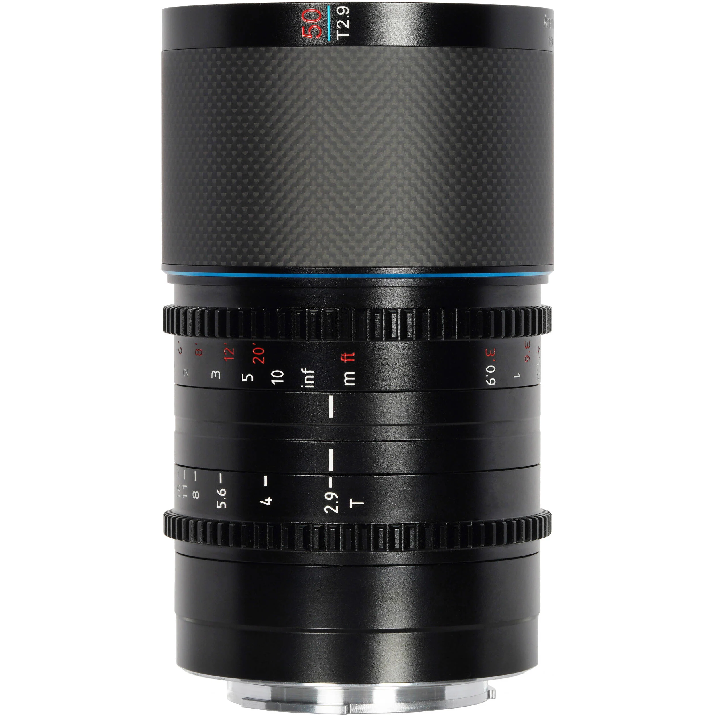 Sirui Saturn 50mm T2.9 1.6x Carbon Fiber Full-Frame Anamorphic Lens (FUJIFILM X, Neutral Flare) - Image 2