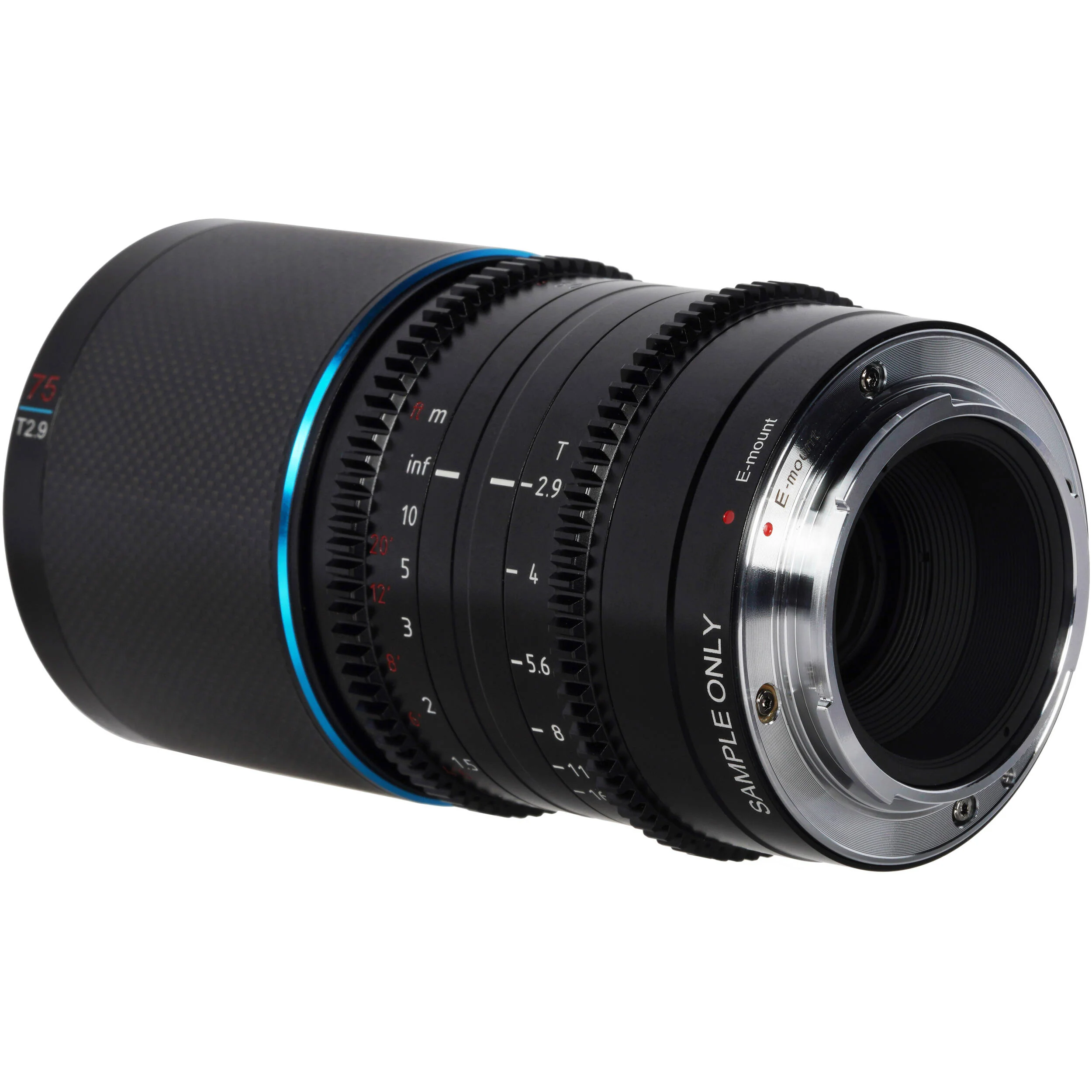 Sirui Saturn 75mm T2.9 1.6x Carbon Fiber Full-Frame Anamorphic Lens (Nikon Z, Blue Flare) - Image 5