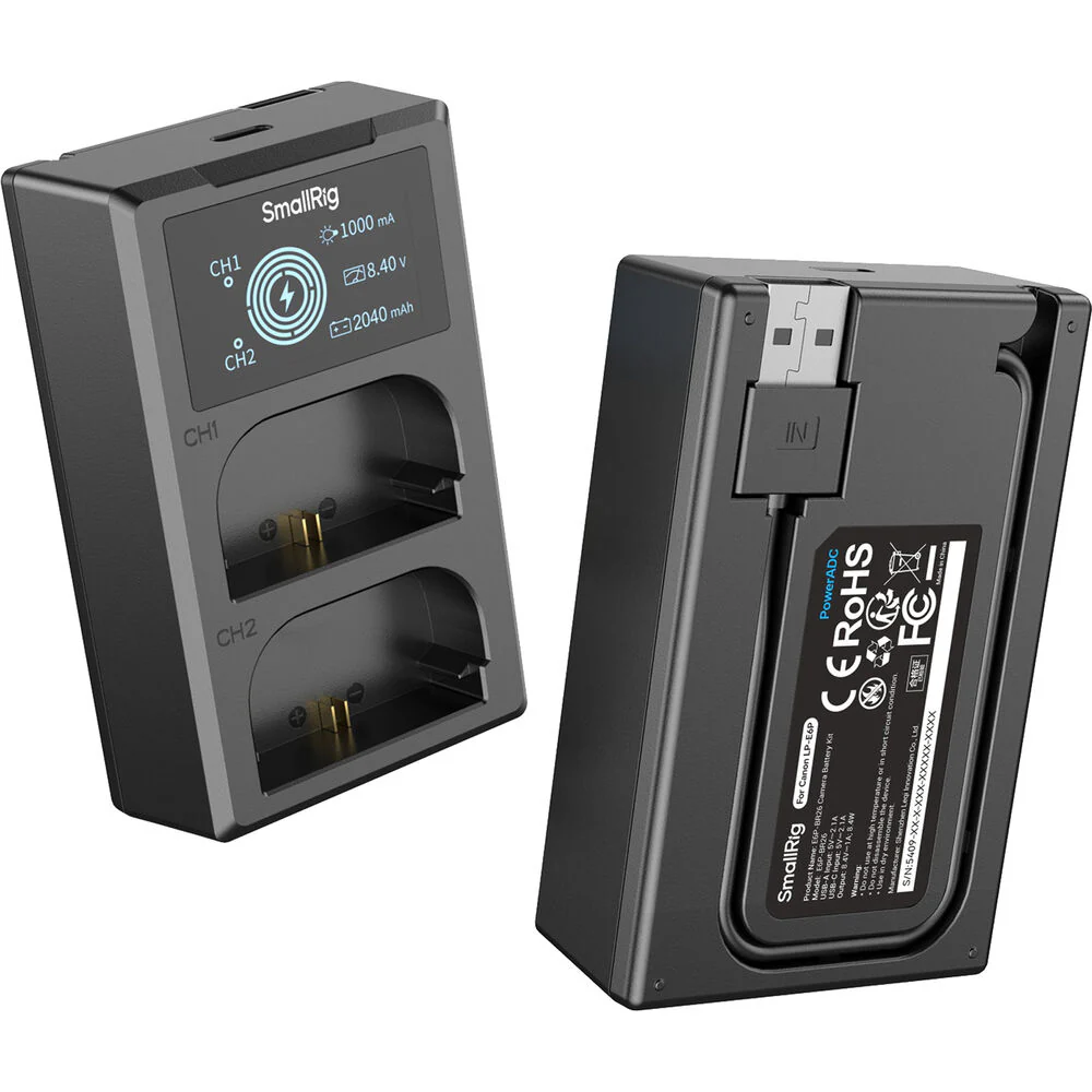 SmallRig E6P-BR26 Kit with 2 Batteries and 2-Bay USB Charger + Intelligent Display Kit - Image 4