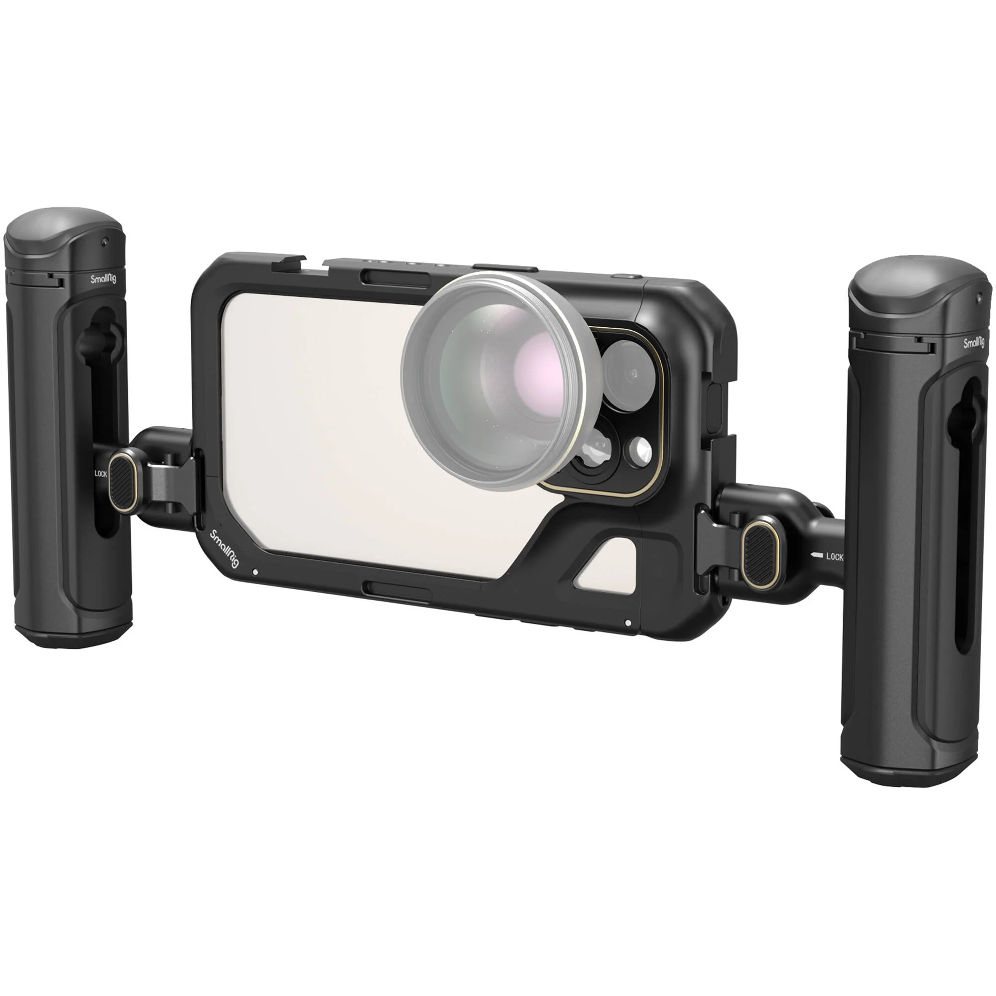 SmallRig Mobile Video Cage Kit with Dual Handles for iPhone 15 Pro and Fold P20 Pocket Video Rig Kit - Image 3