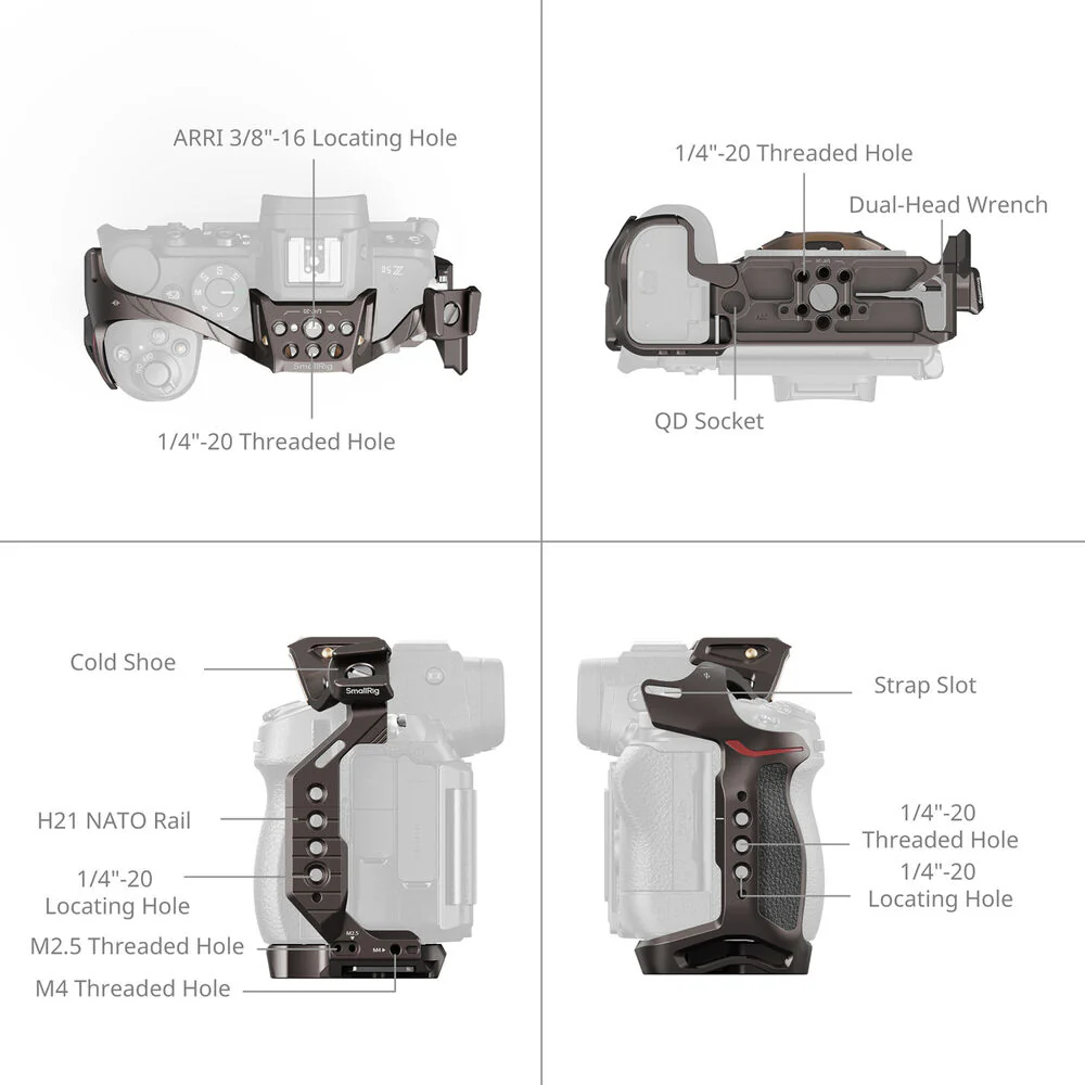 SmallRig "Night Eagle" Cage for Nikon Z5, Z5 II, Z6, Z6 II, Z7 & Z7 II - Image 4