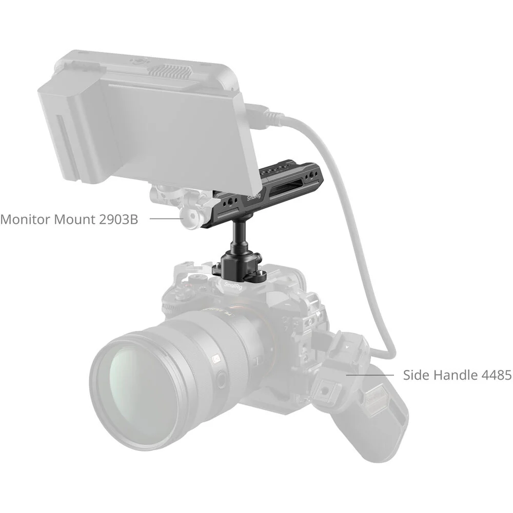 SmallRig Rotating Top Handle with NATO Clamp - Image 2