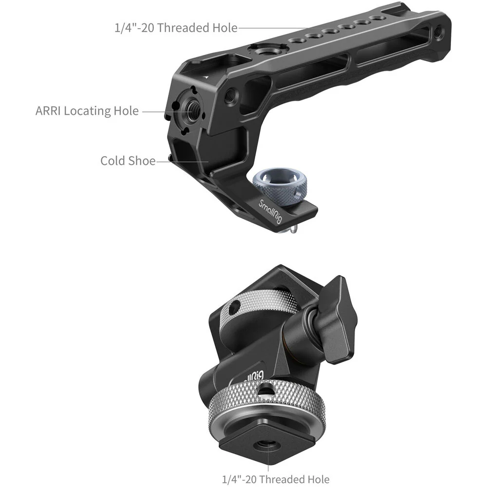 SmallRig Top Handle with Monitor Support Kit (Shoe Adapter) - Image 4