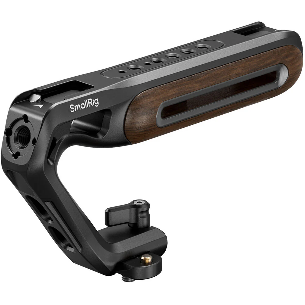 SmallRig Wooden Top Handle with NATO Clamp