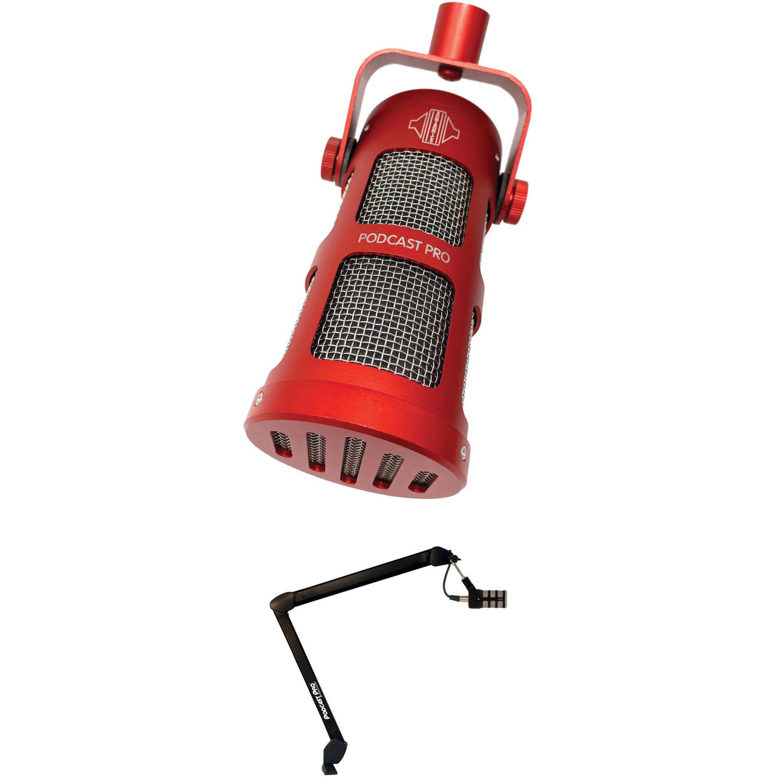 Sontronics PODCAST PRO Supercardioid Dynamic Broadcast Microphone (Red) - Image 6