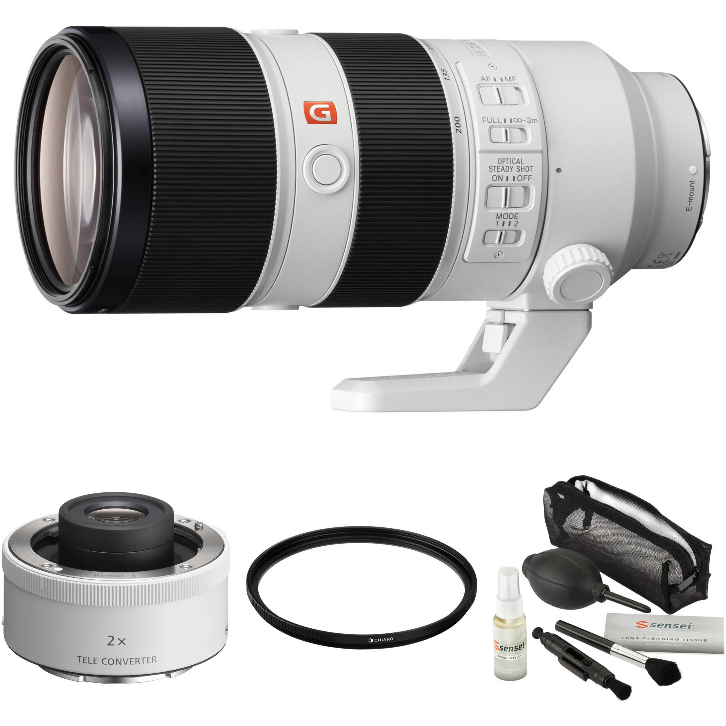 Sony FE 70-200mm f/2.8 GM OSS Lens with 2x Teleconverter Kit