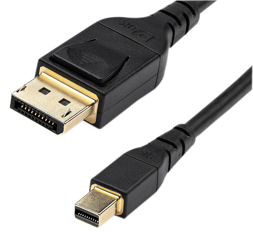 Startech DP14MDPMM2MB DP14MDPMM2MB Audio / Video Cable Assembly Mini Displayport Plug 6.6 ft 2 m Black