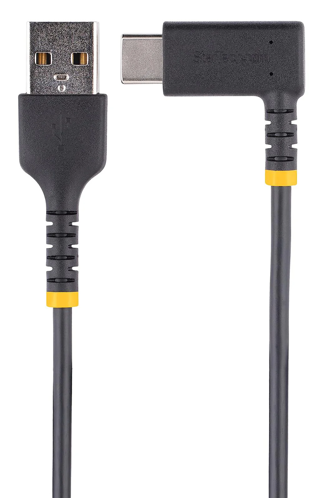 Startech R2ACR-1M-USB-CABLE R2ACR-1M-USB-CABLE USB Cable Type A Plug to 90° C 1 m 3.3 ft 2.0 Black - Image 2