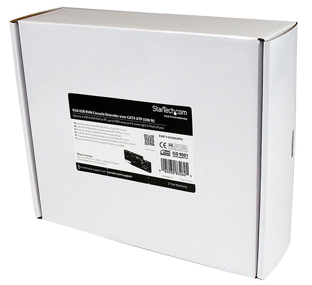 Startech SV565UTPUGB Extender USB & VGA Over Ethernet 2Port 0 °C to 40 - Image 5