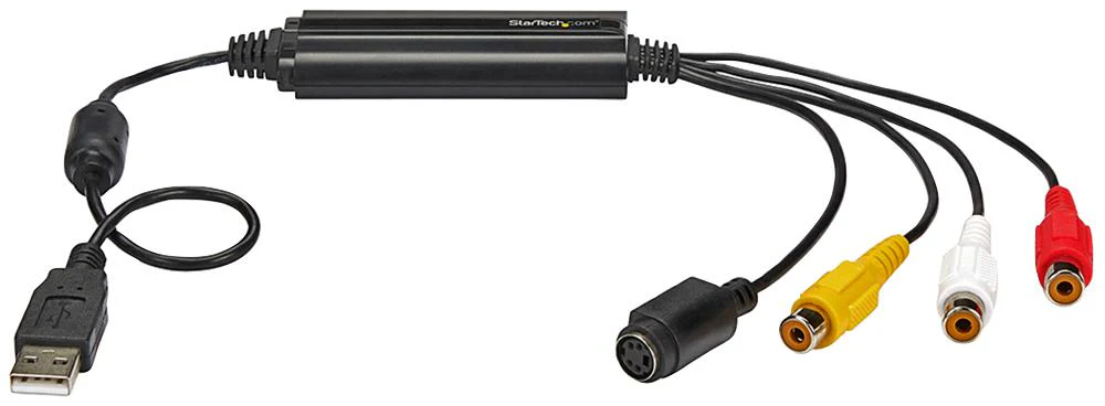 Startech SVID2USB232 SVID2USB232 Converter USB-A 2.0 to Composite & S-Video 480 Mbps Twain Support Windows - Image 2