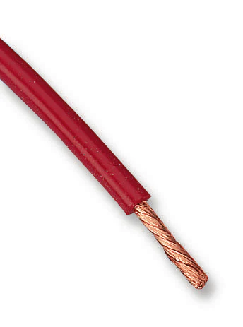 STAUBLI 60.7200-22 Wire, Stranded, Flexiplast® E, Hi Flex, TPE, Red, 2.5 mm², 82 ft, 25 m