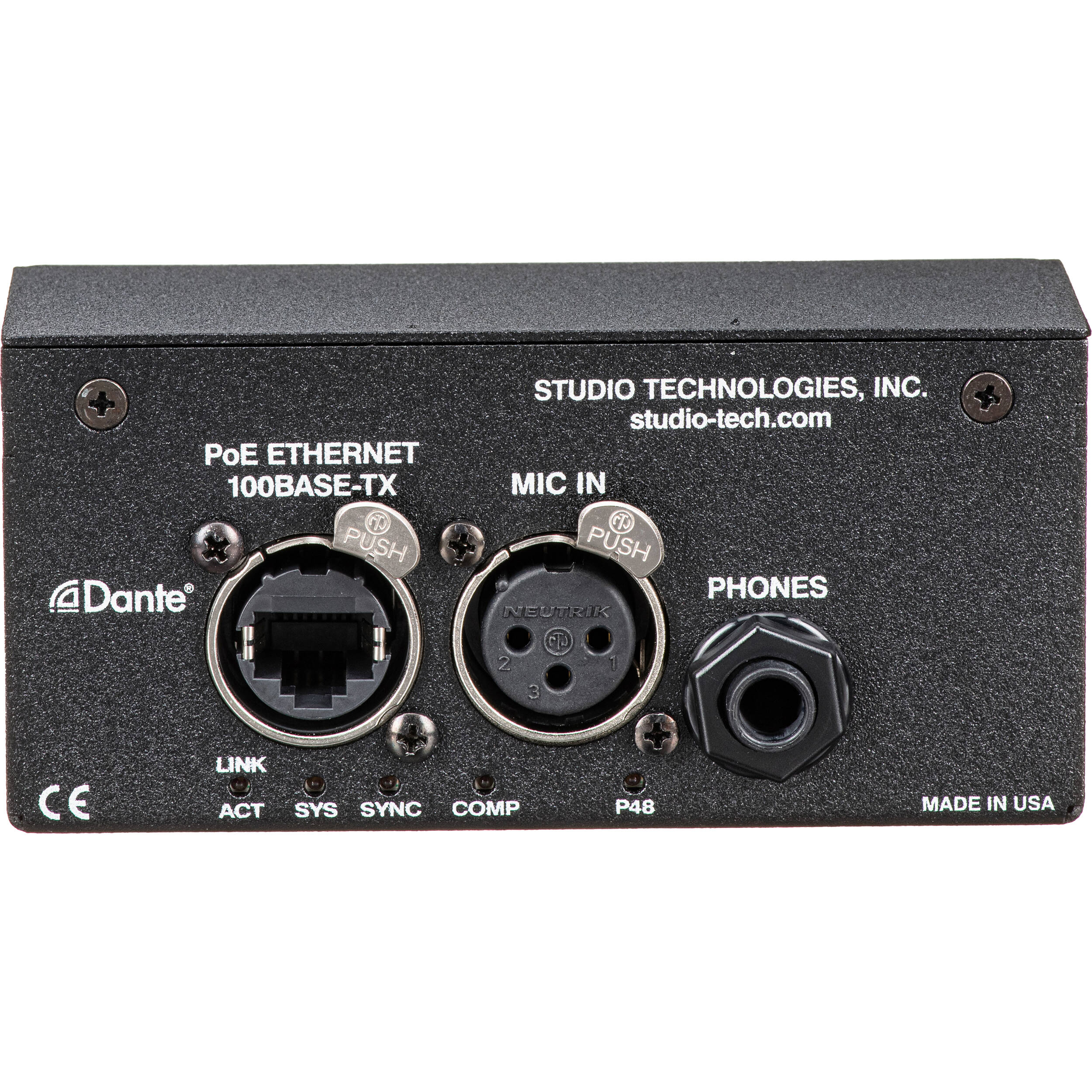 Studio Technologies Dante Audio-Over-Ethernet Announcers Console - 1 Main / 1 Talkback Channel - Image 4