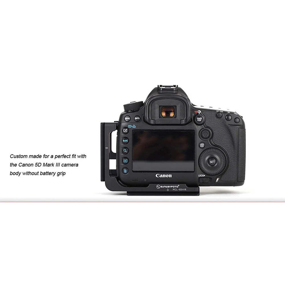 Sunwayfoto PCL-5DIIIR L Bracket for Canon 5D Mark III DSLR - Image 5