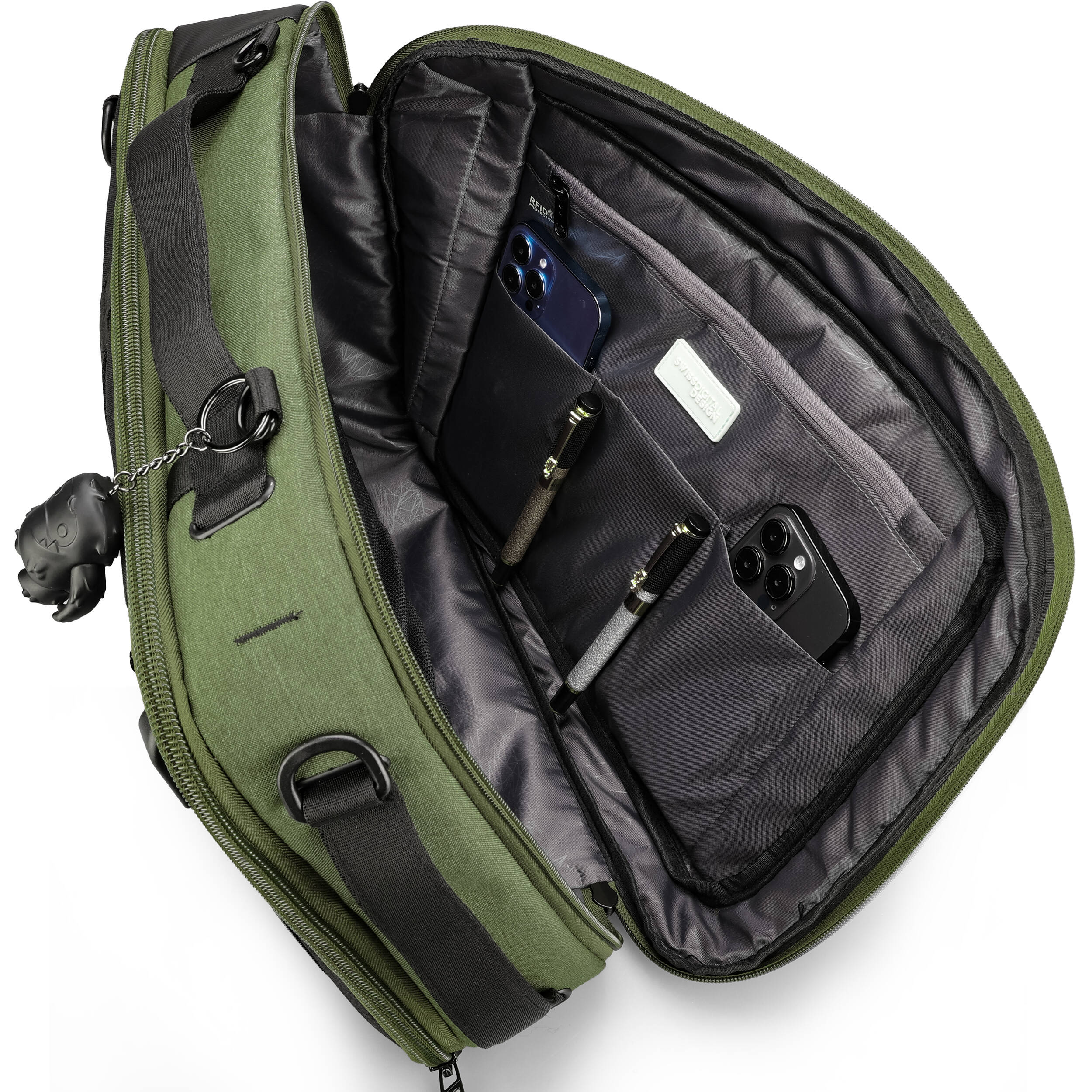 Swissdigital BERG Hybrid Briefcase (Dark Green) - Image 5