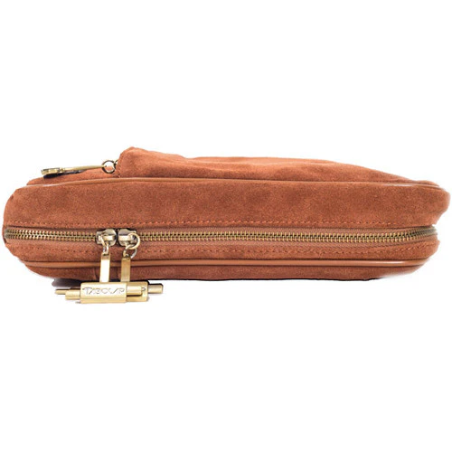TaboLap Workstation Laptop Case for up to 13" Device (Suede Leather, Saddle Brown) - Image 3
