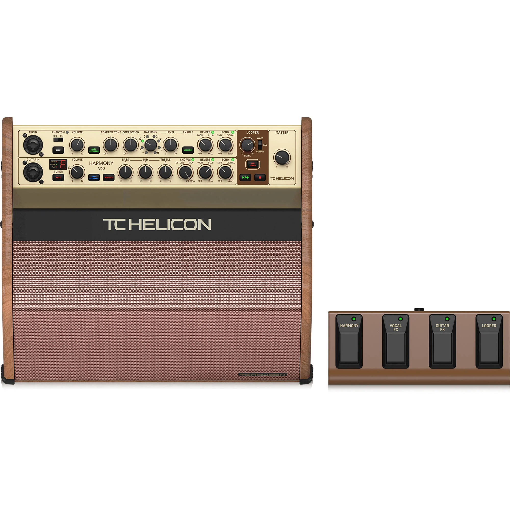 TC-Helicon Harmony V60 60W 2-Channel Acoustic/Vocal Combo Amplifier - Image 5