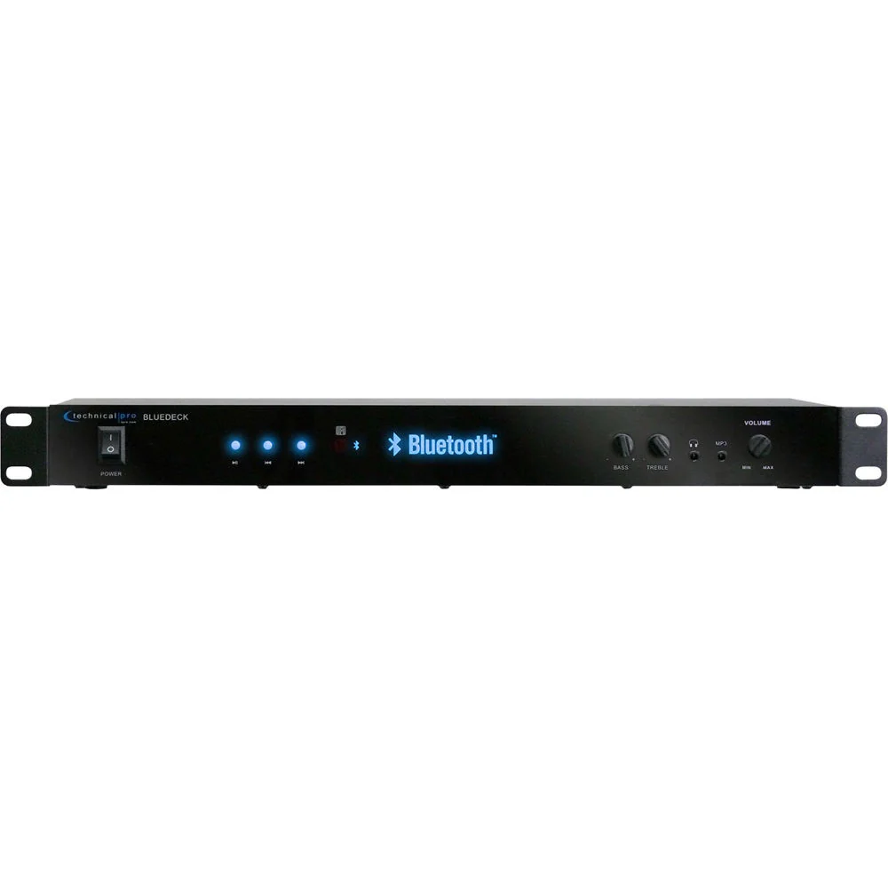 Technical Pro BLUEDECK2 Rack Mountable Bluetooth Audio Receiver (1 RU) - Image 3