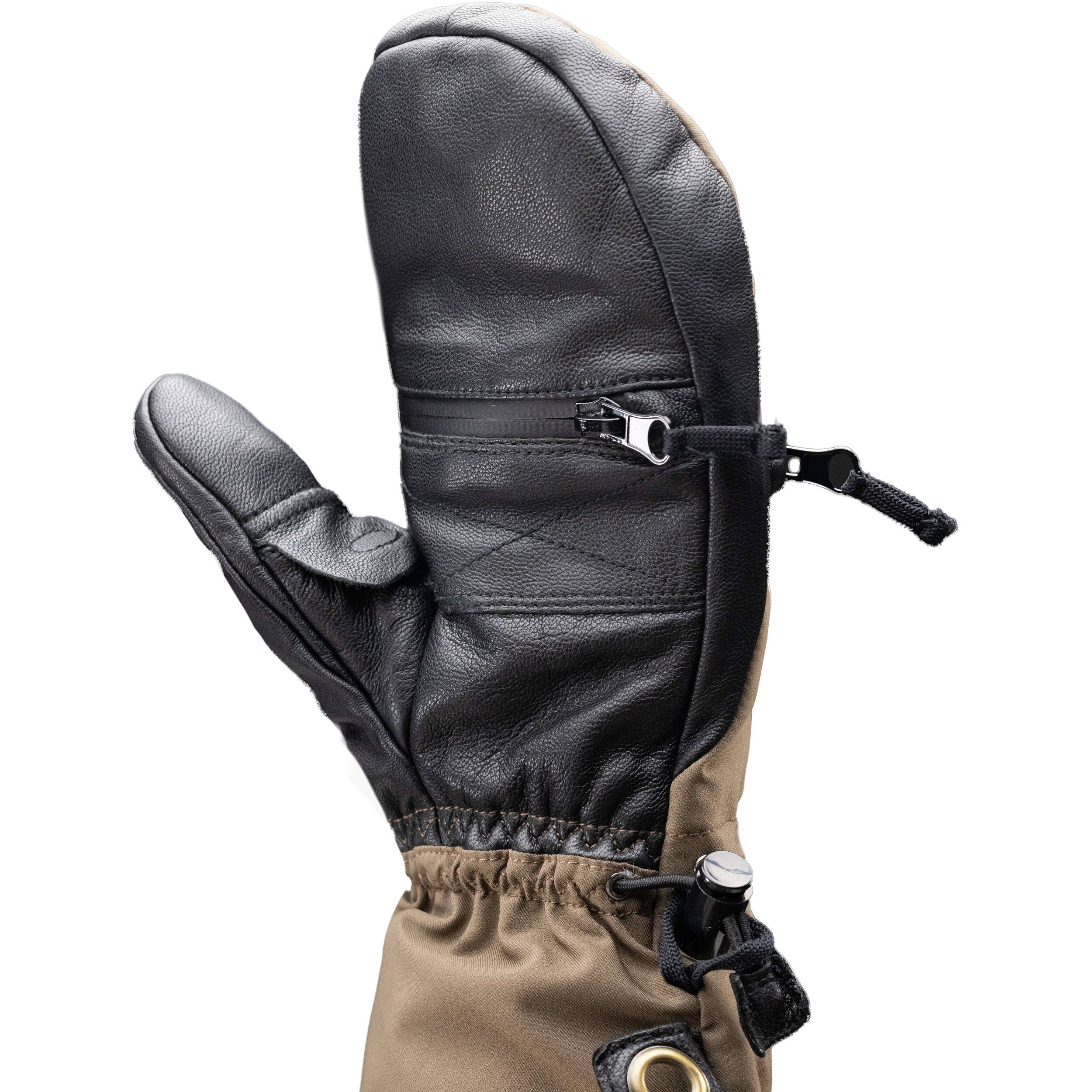 The Heat Company Shell Mittens (Size 6-7, Black) - Image 3