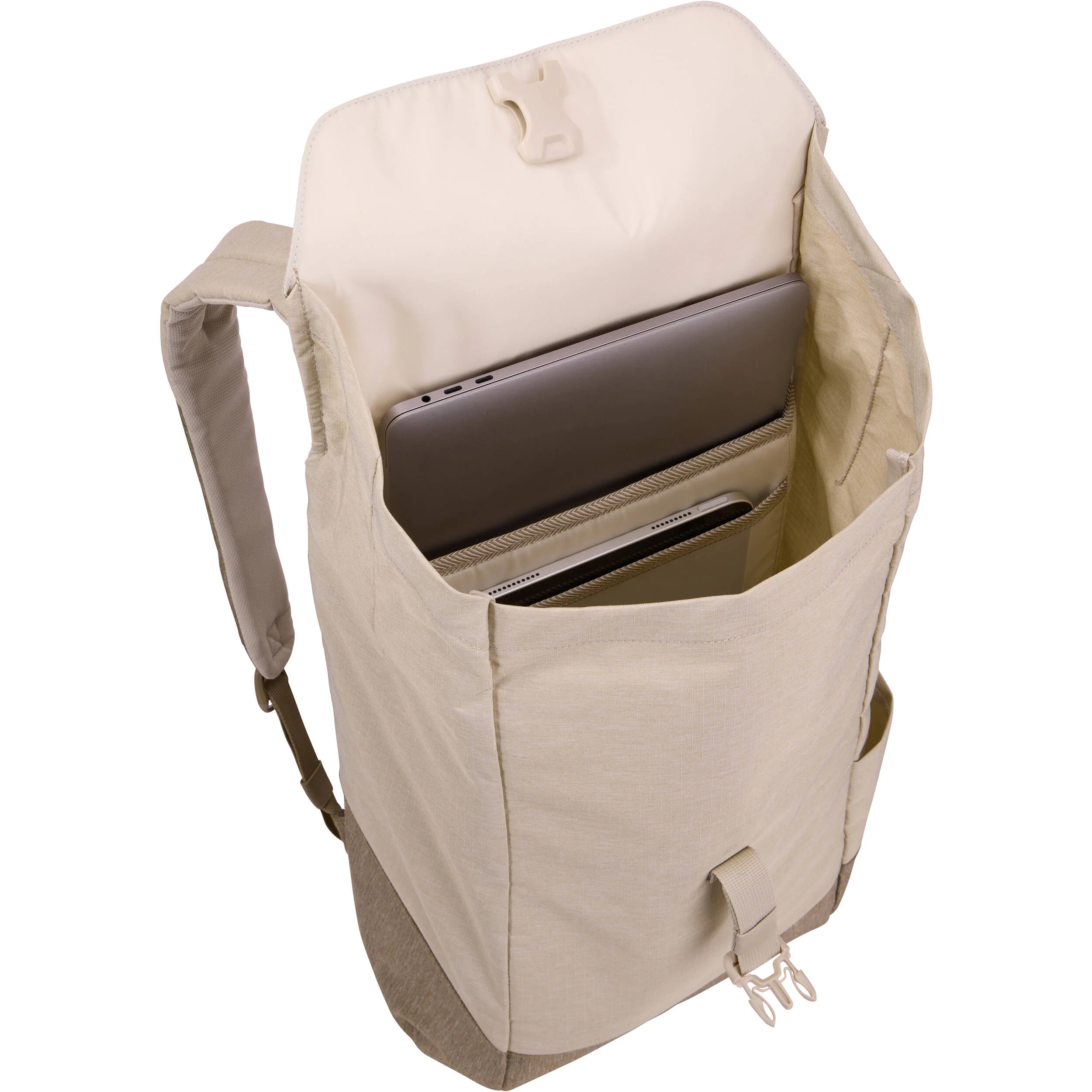 Thule Lithos Backpack (Pelican Gray/Faded Khaki, 16L) - Image 4