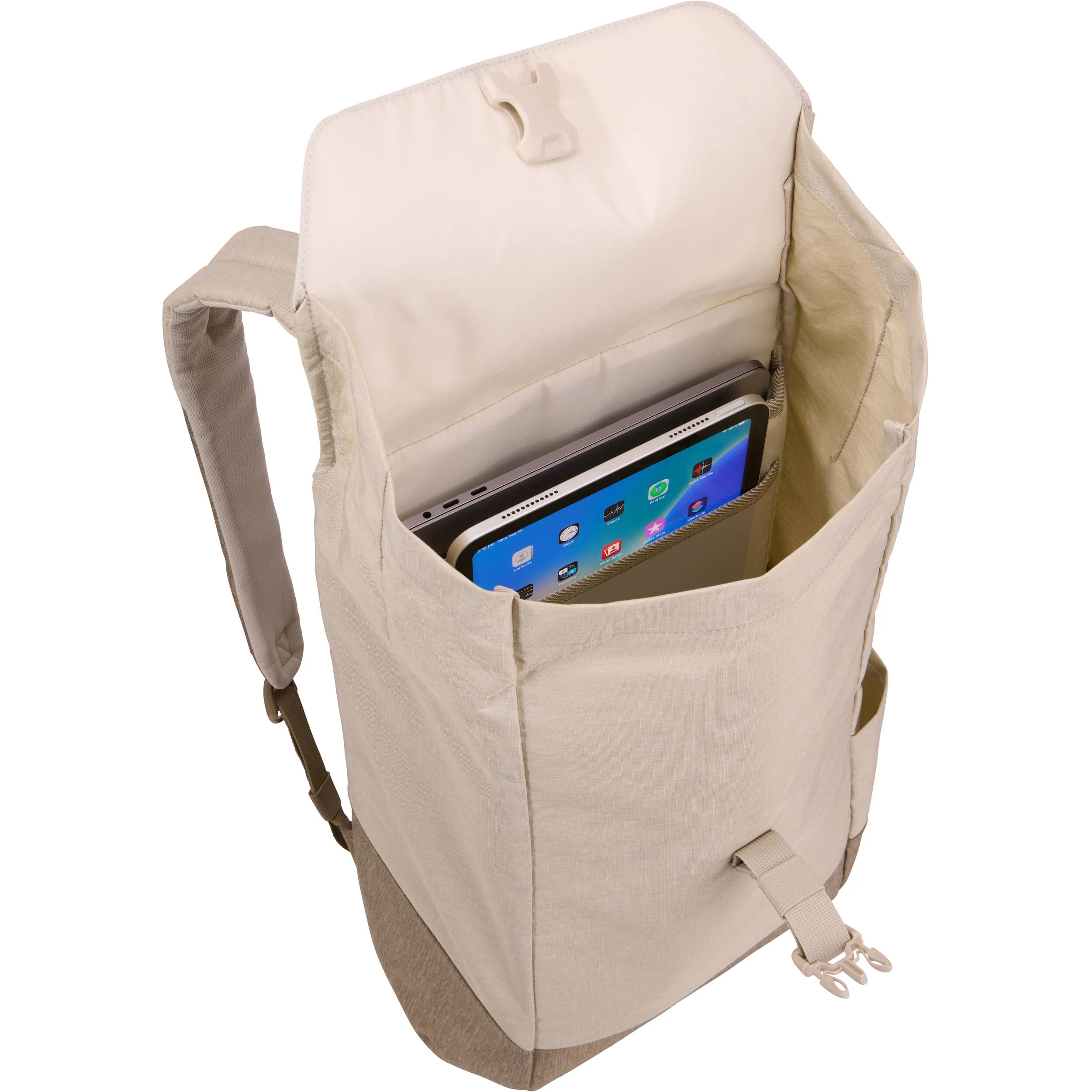 Thule Lithos Backpack (Pelican Gray/Faded Khaki, 16L) - Image 5