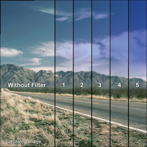 Tiffen 5.65 x 5.65" 3 Cool Blue Soft-Edge Graduated Filter - Image 3