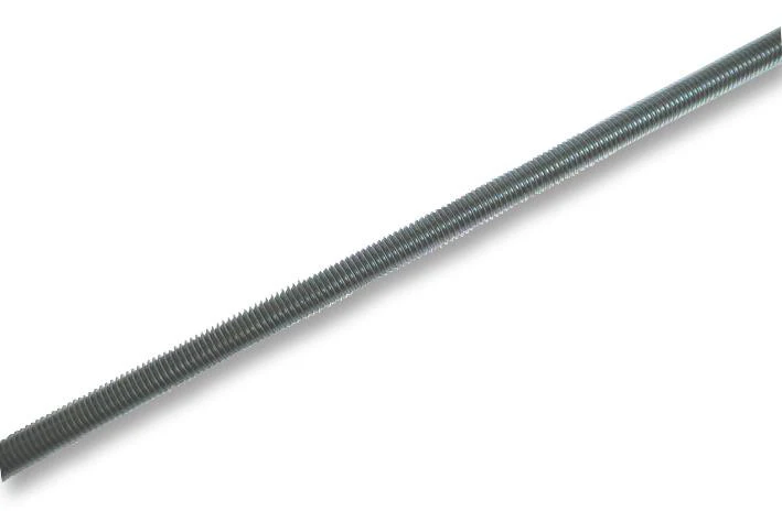 TR FASTENINGS M51 STST-ZC1- Studding, Threaded, Steel, Bright Zinc Plated, M5, 1m Length