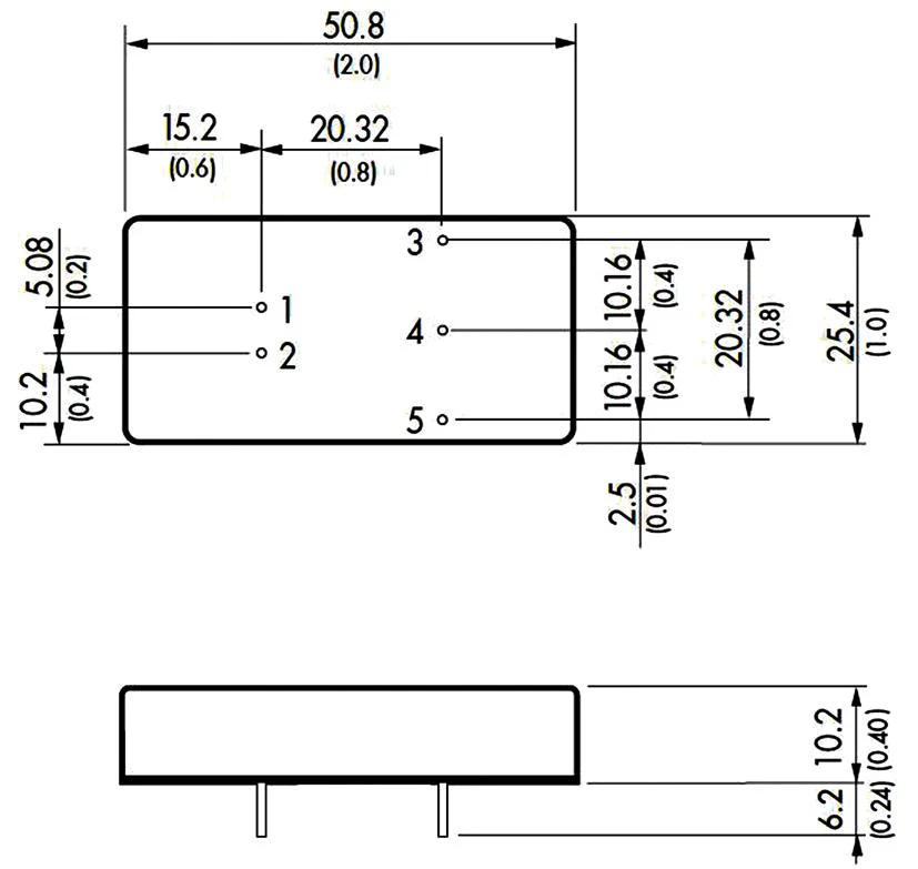 TRACO POWER TEL 15-1223 Isolated Through Hole DC/DC Converter, ITE, DIP, 2:1, 15 W, 2 Output, 15 V - Image 2