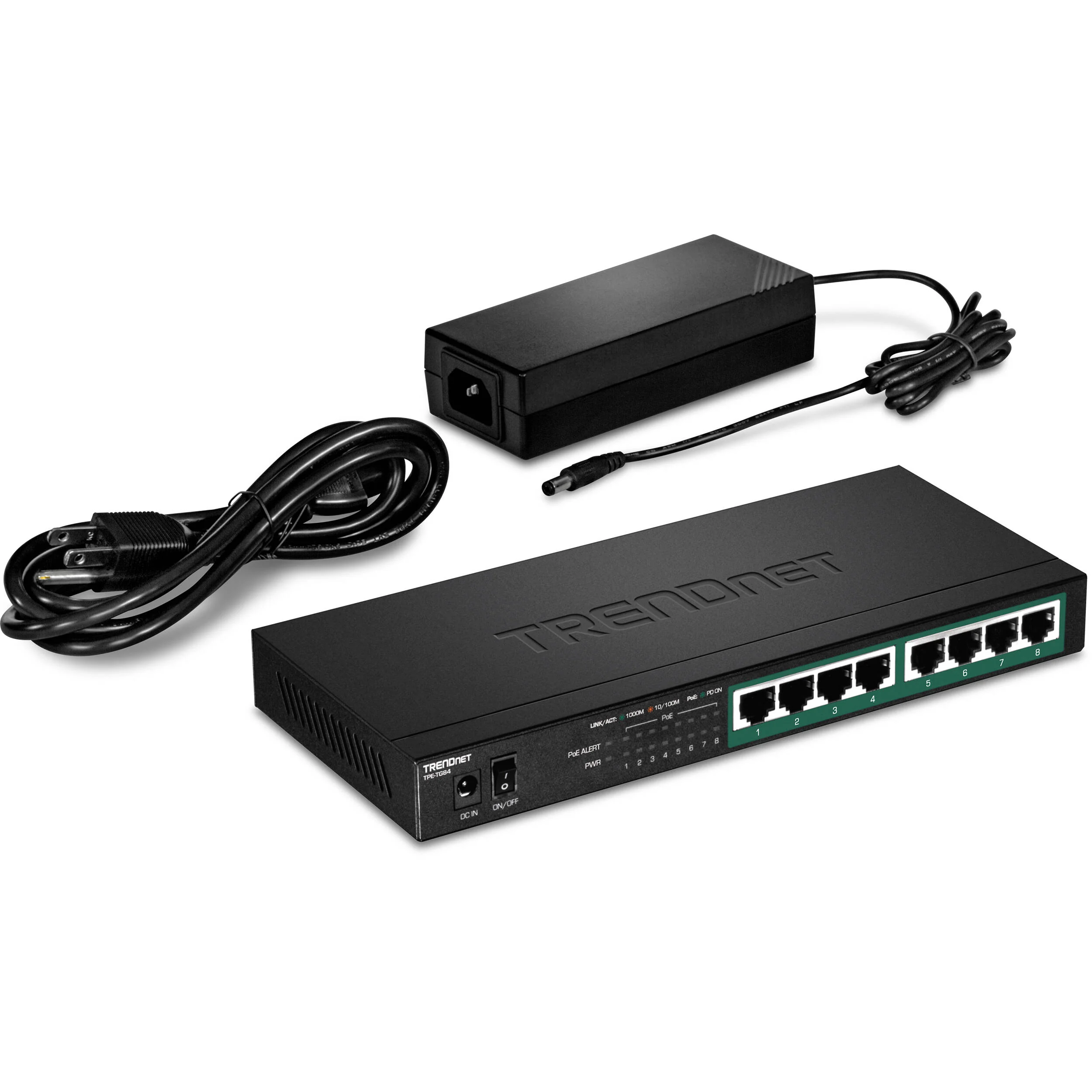 TRENDnet TPE-TG84 8-Port Gigabit PoE+ Compliant Unmanaged Network Switch - Image 5