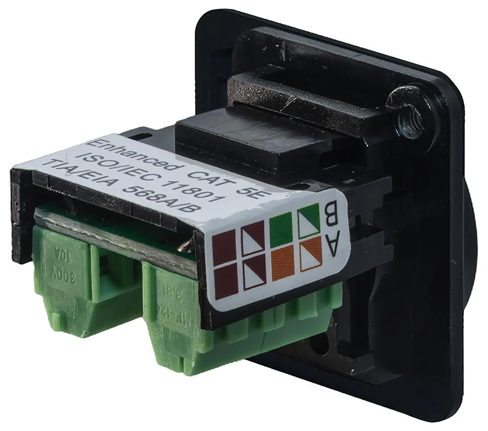 TUK FKSCRDPM Modular Connector, Screw Terminal, D Universal, RJ45 Jack, 1 x 1 (Port), 8P8C, Cat5e - Image 2