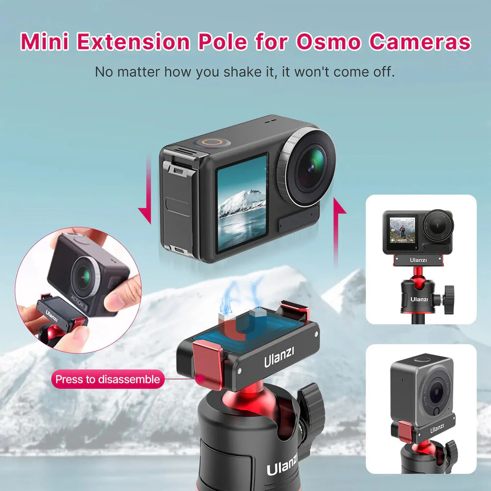 Ulanzi Magnetic Quick Release Tripod for DJI Action 2, 3, and 4 - Image 6