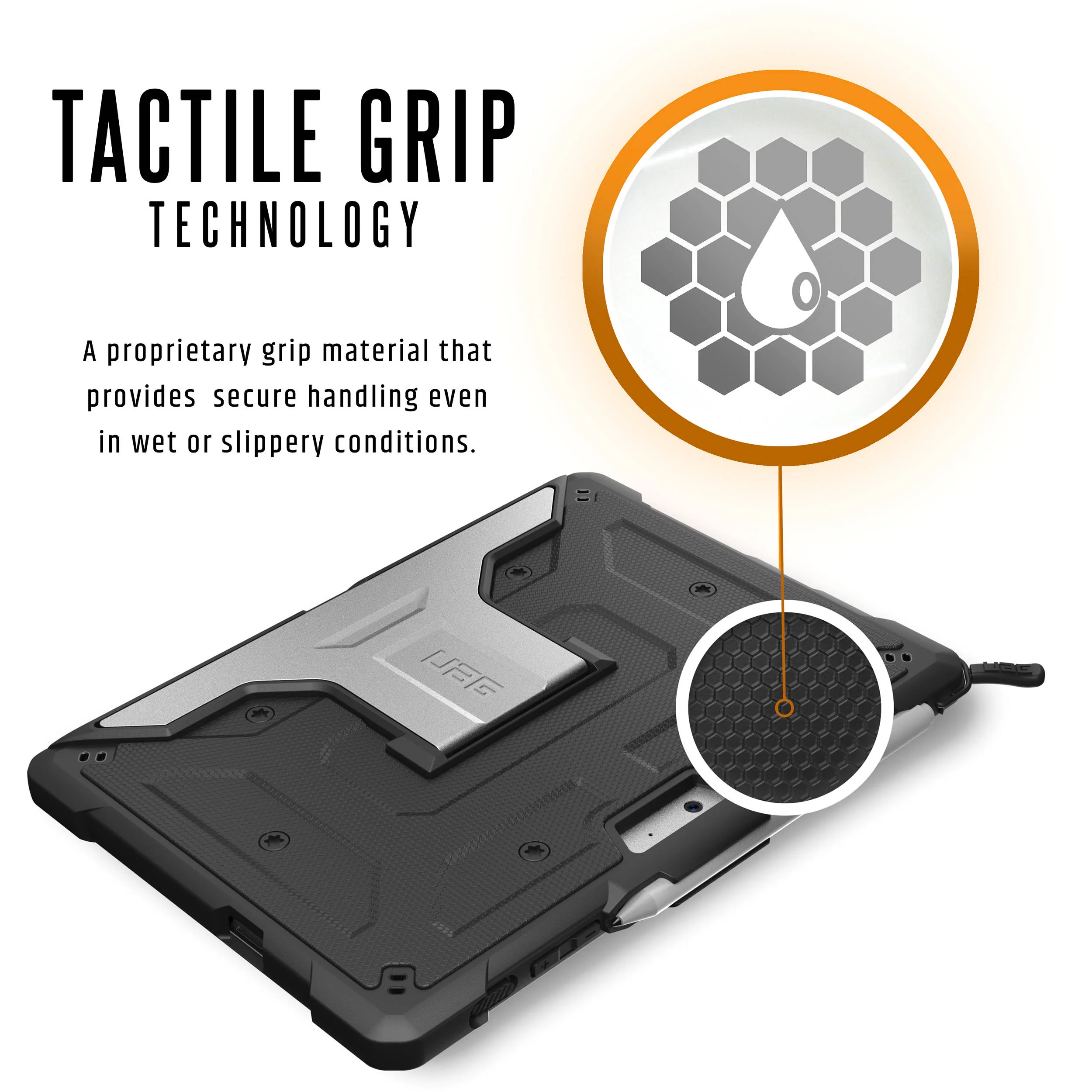 Urban Armor Gear Metropolis Case for Microsoft Surface Go (Black) - Image 20