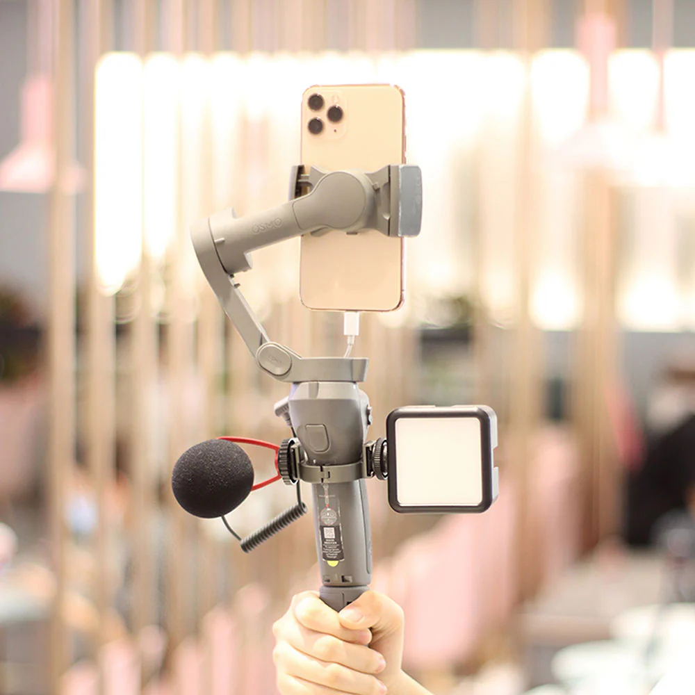 UURig Dual Cold Shoe Bracket for DJI Osmo Mobile 3 - Image 15