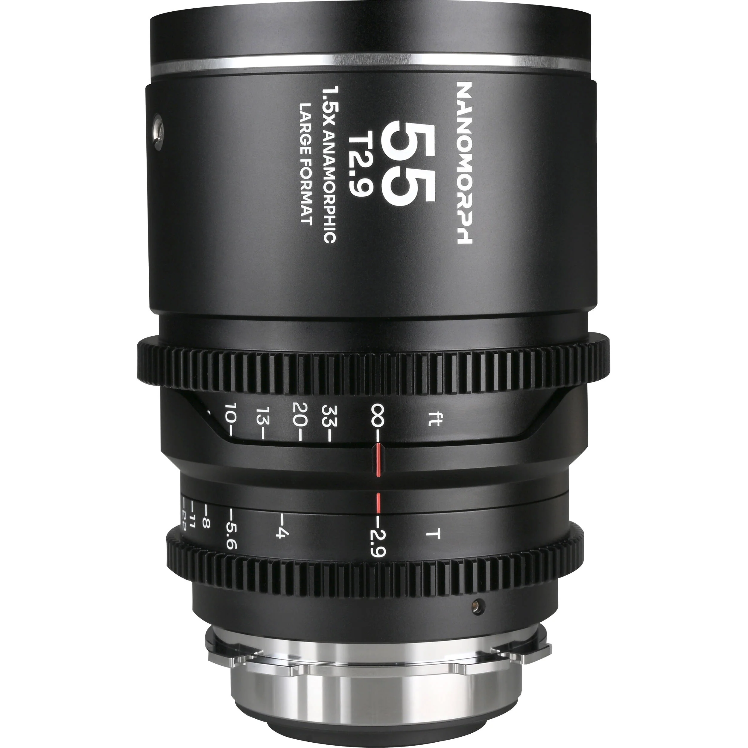 Venus Optics Laowa Nanomorph 55mm T2.9 1.5x LF Anamorphic Lens (ARRI PL & Canon EF, Silver Flare)