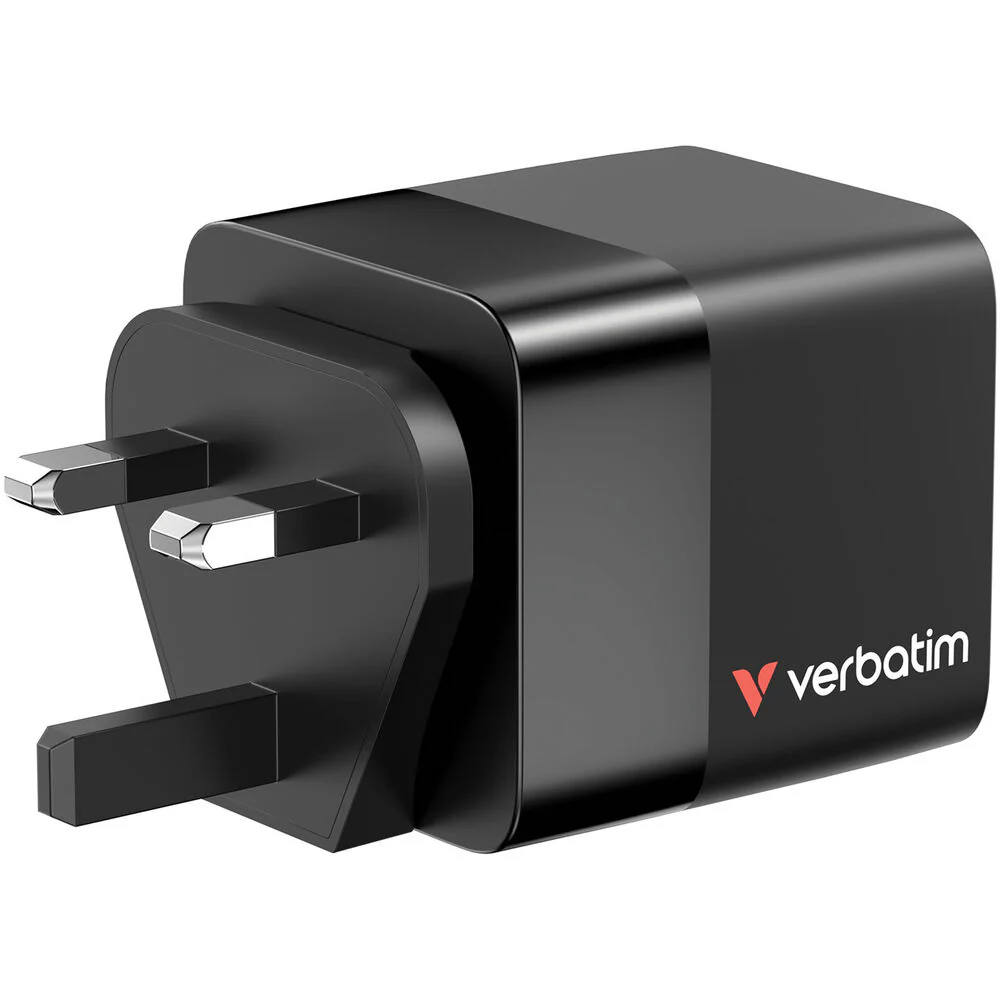 Verbatim 65W 2-Port USB GaN Charger with Retractable Cable - Image 4