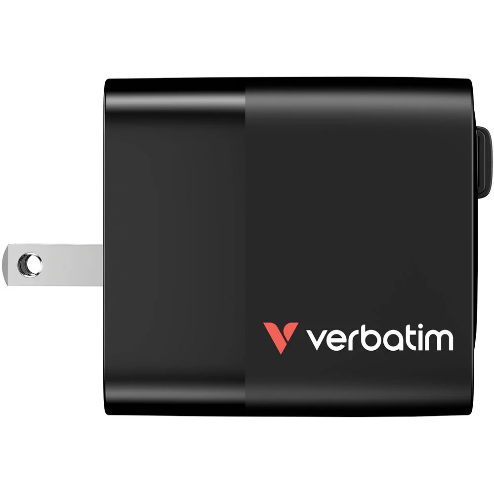 Verbatim 65W 2-Port USB GaN Charger with Retractable Cable - Image 5