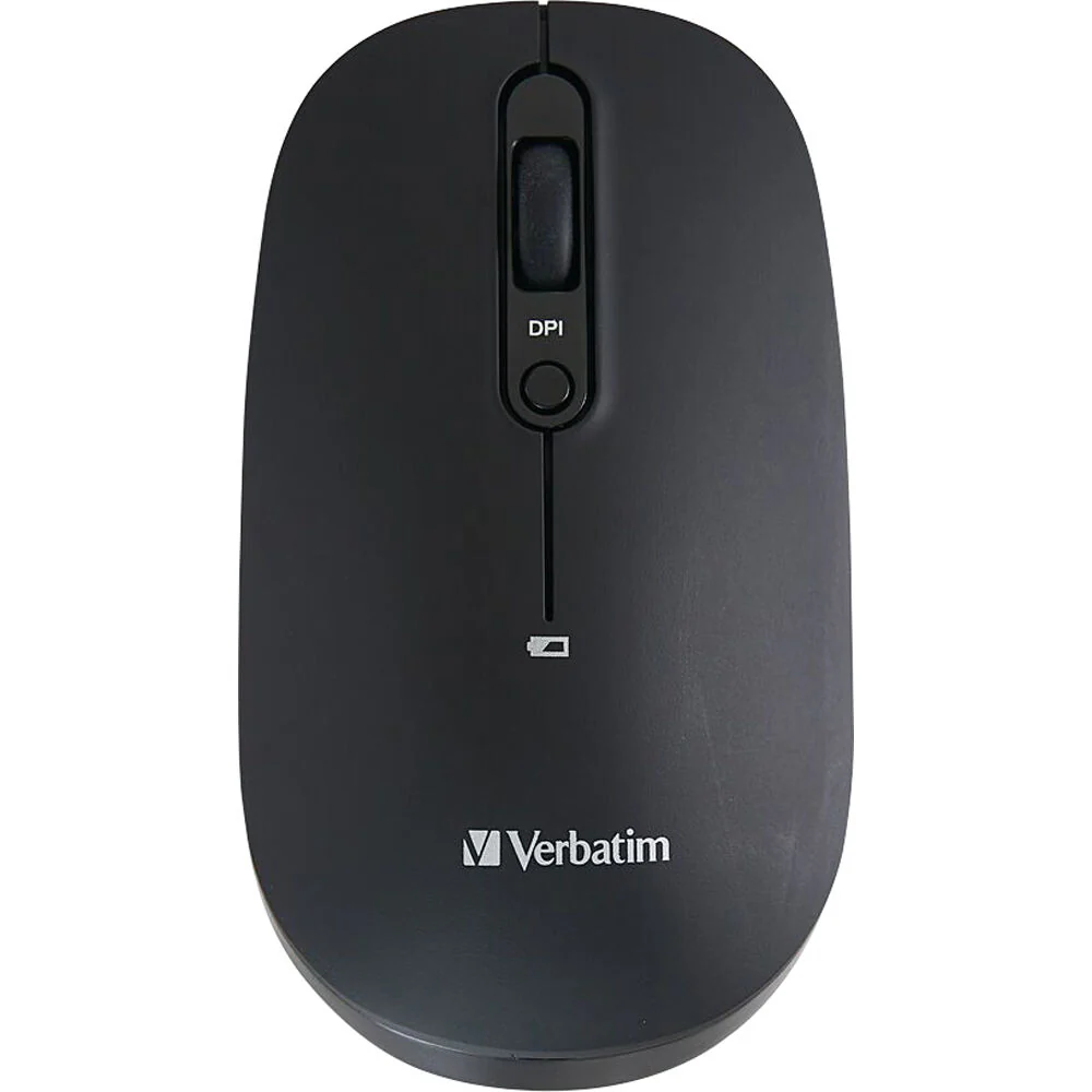 Verbatim Multi-Device Wireless Rechargeable Optical Mouse (Black) - Image 2