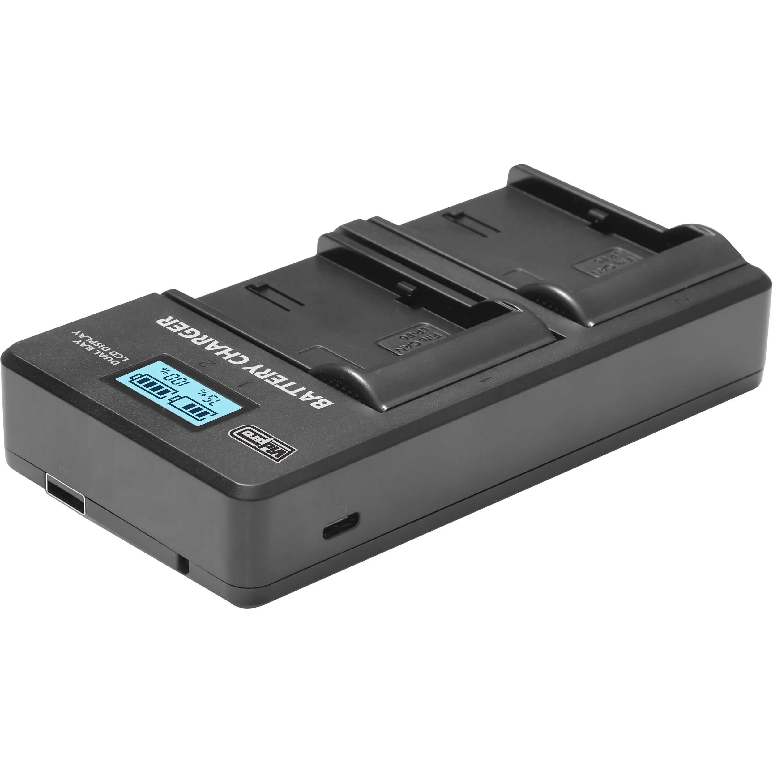 Vidpro Dual-Bay LCD Digital Charger for Select GoPro Batteries - Image 3