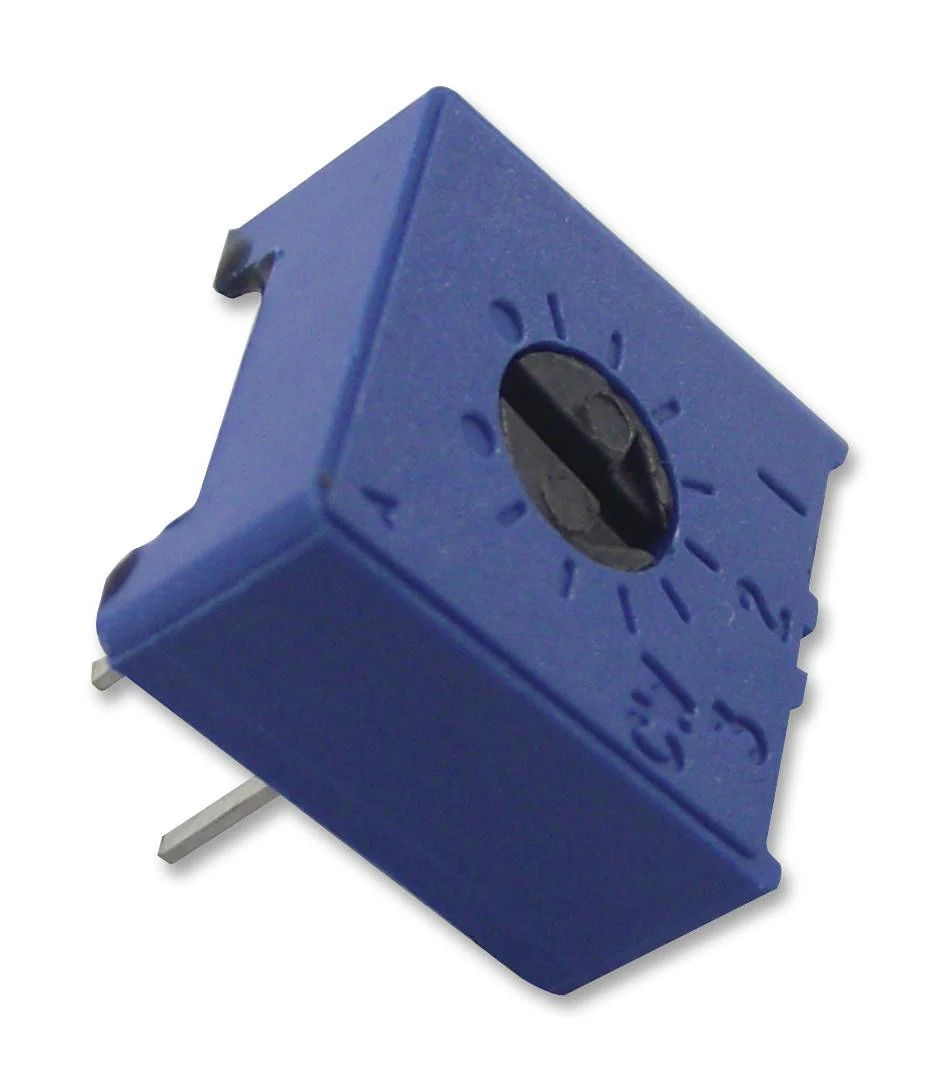 VISHAY M63P103KB40 Trimmer Potentiometer, 10 kohm, 500 mW, ± 10%, 63P Series, 1 Turns, Through Hole