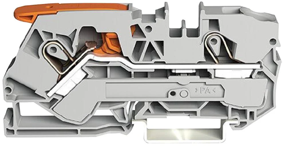 Wago 2110-1201 2110-1201 DIN Rail Mount Terminal Block 2 Ways 20 AWG 6 10 mm² Clamp 57 A