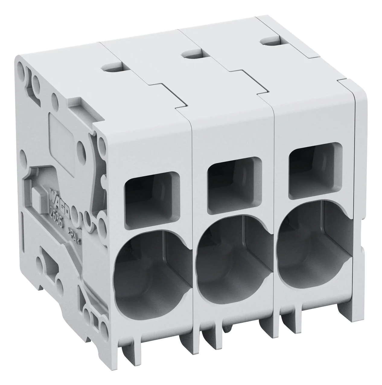 Wago 2636-1106/020-000 Wire-To-Board Terminal Block 10 mm 6 Ways 18 AWG 4 16 mm² Push In Lock