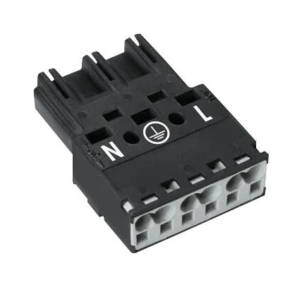 WAGO 770-213 Pluggable Terminal Block, 10 mm, 3 Ways, 20AWG to 12AWG, 4 mm², Push In, 25 A - Image 2