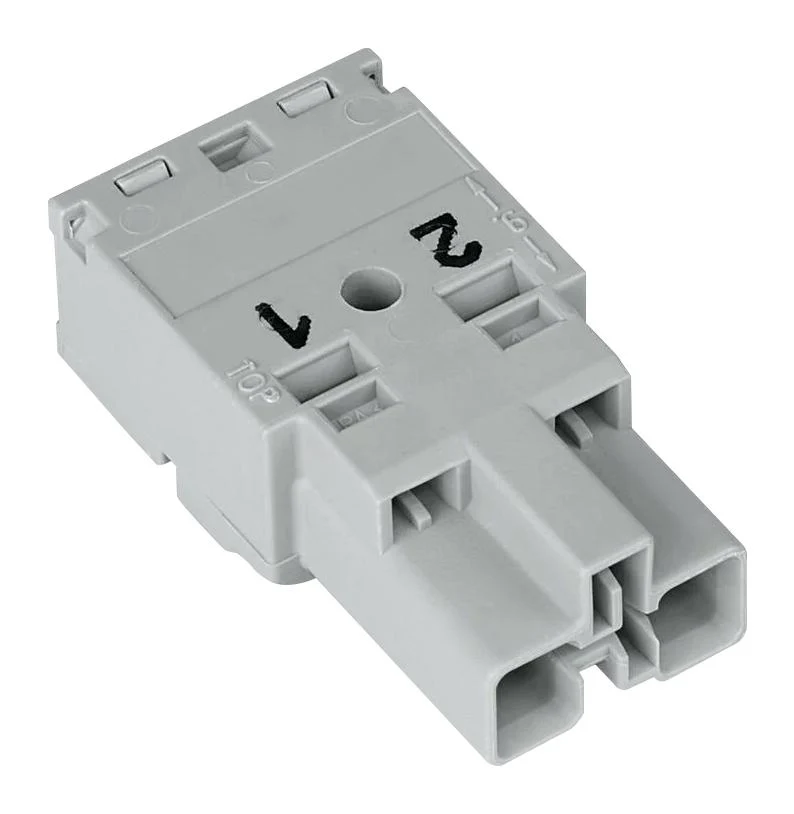 WAGO 770-252 Pluggable Terminal Block, 10 mm, 2 Ways, 20AWG to 12AWG, 4 mm², Push In, 25 A