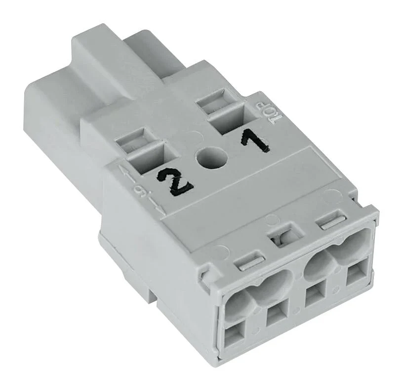 WAGO 770-252 Pluggable Terminal Block, 10 mm, 2 Ways, 20AWG to 12AWG, 4 mm², Push In, 25 A - Image 2