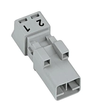 WAGO 890-252 Pluggable Terminal Block, 4.4 mm, 2 Ways, 22AWG to 16AWG, 1.5 mm², Push In, 16 A