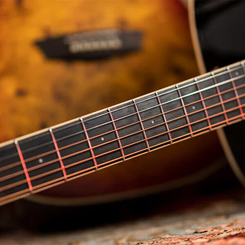 Washburn Deep Forest Burl D Dreadnought Acoustic Guitar (Black Fade) - Image 3