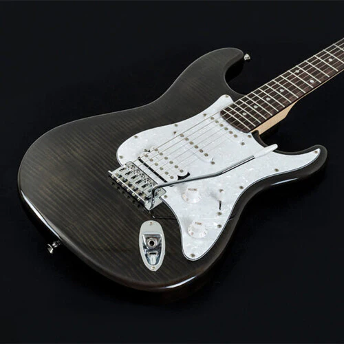 Washburn Sonamaster Deluxe Electric Guitar (Transparent Black) - Image 3