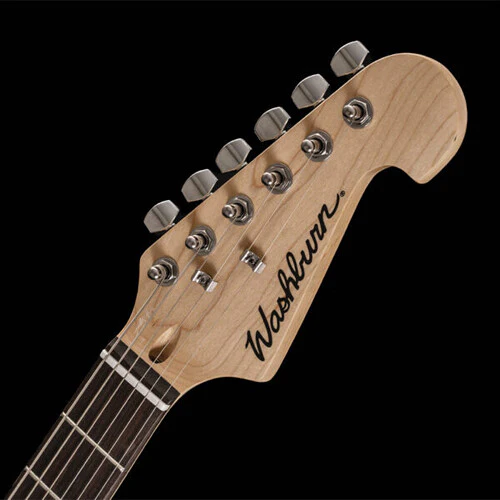 Washburn Sonamaster Deluxe Electric Guitar (Transparent Black) - Image 6