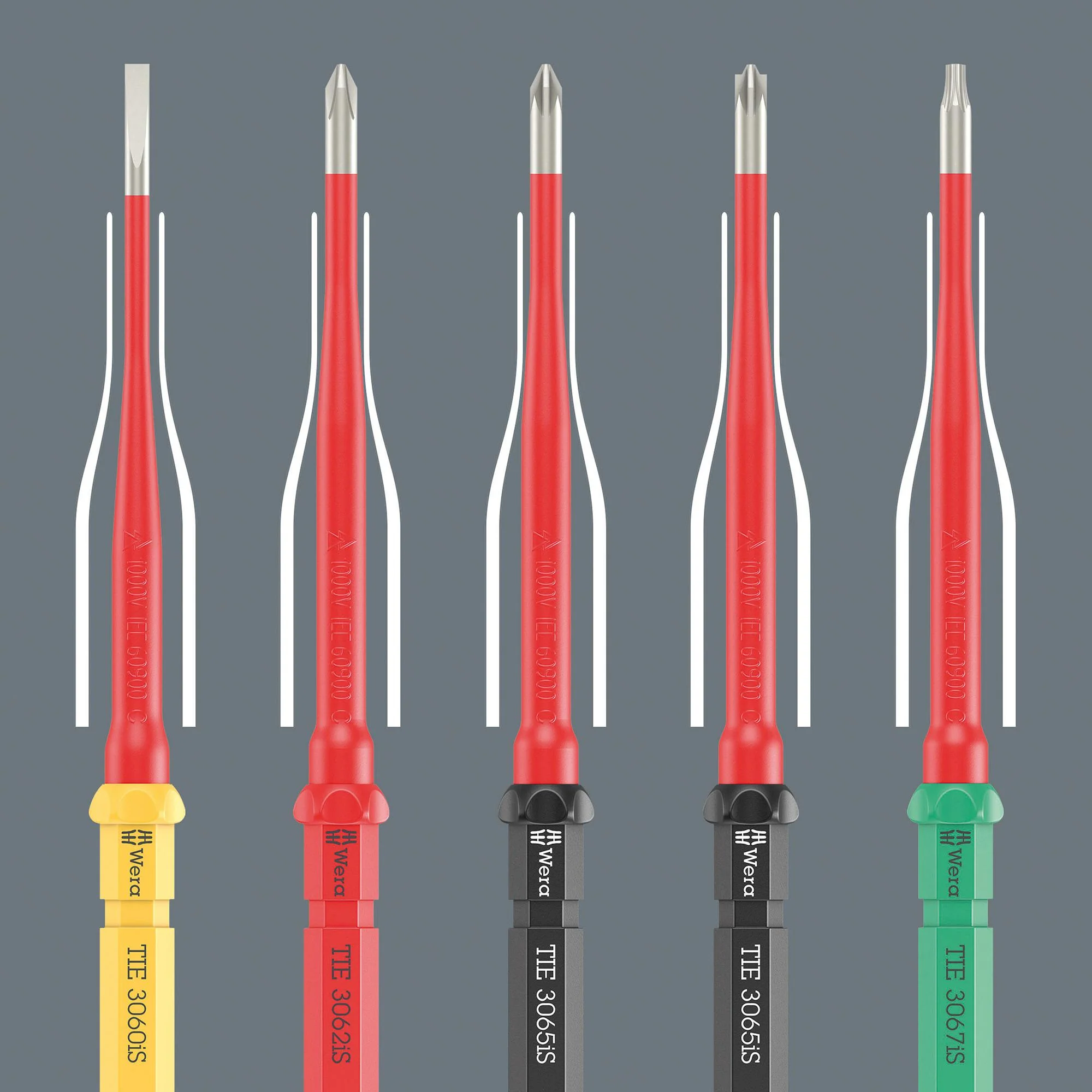 WERA K K VDE 3060 IS 1,0X5,5X157MM TIE SB Interchange Screwdriver, VDE, Slotted, 1 mm x 5.5 mm x 157 mm - Image 4