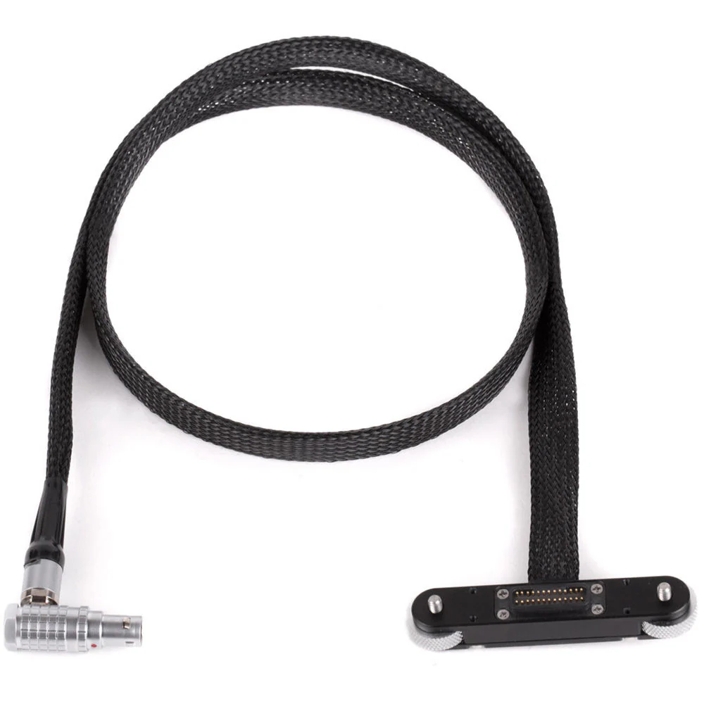 Wooden Camera RED Male Pogo to Male LEMO LCD/EVF Cable (36", Weapon/Scarlet with Raven) - Image 3